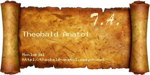 Theobald Anatol névjegykártya